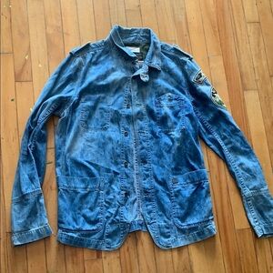 Diesel Denim shacket with Patches